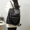 PU School Backpack For Women With Stylish Sewing Thread Design