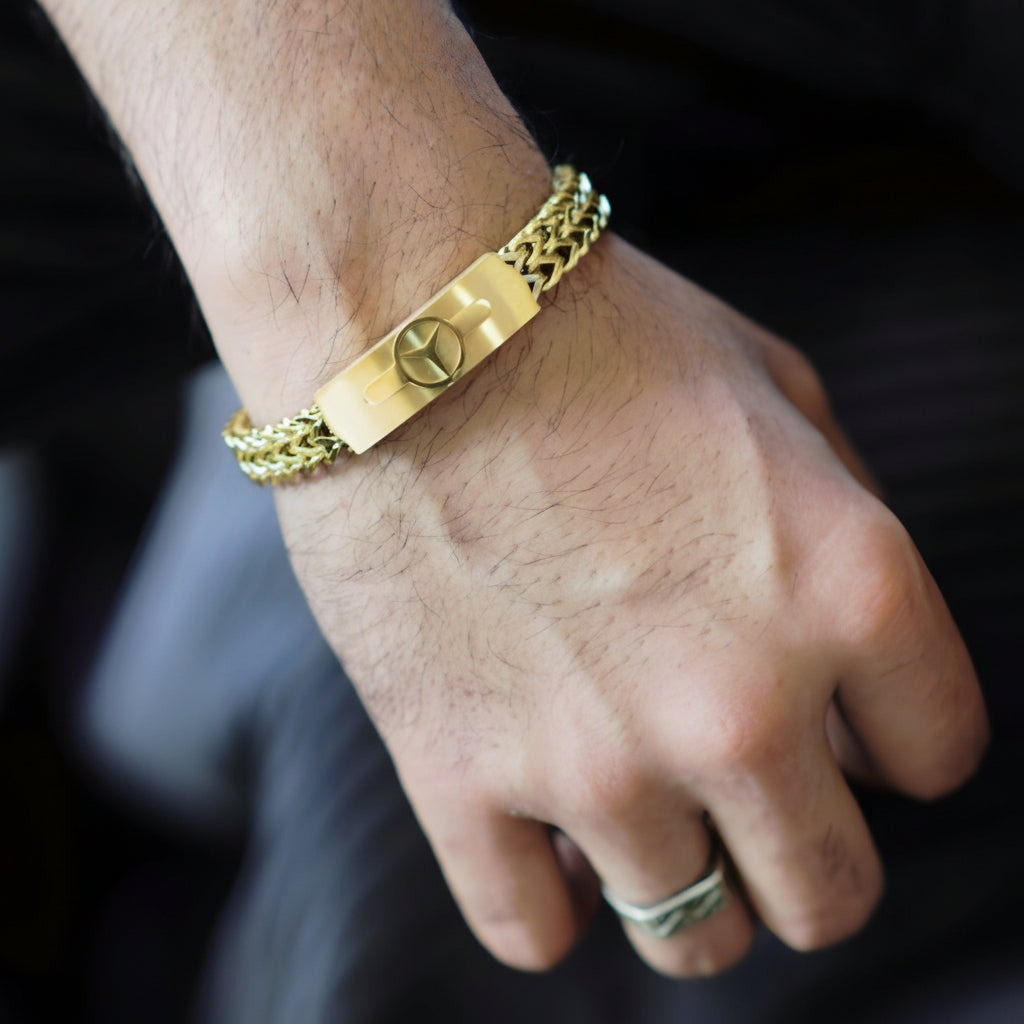 Mercedes Benz 2025 Stainless Steel Men’s Bracele