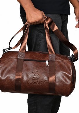 #LegacyBag #DuffelBag #LeatherDuffelBag #GymBag #TravelBag #MensFashion #TravelGear #LeatherBag #CarryOnBag #OvernightBag #StylishBag #LegacyBrand

Shop a stylish brown leather-look duffle bag for men. Featuring a spacious design, durable handles, zipper closure, and an adjustable shoulder strap, it's ideal for gym sessions, weekend trips, and everyday travel.

Brown Duffle Bag, Leather Travel Bag, Men's Travel Bag, Brown Gym Bag, Duffle Bag for Men, Weekend Travel Bag, Shoulder Strap Bag, Premium Travel 