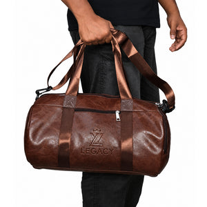 #LegacyBag #DuffelBag #LeatherDuffelBag #GymBag #TravelBag #MensFashion #TravelGear #LeatherBag #CarryOnBag #OvernightBag #StylishBag #LegacyBrand

Shop a stylish brown leather-look duffle bag for men. Featuring a spacious design, durable handles, zipper closure, and an adjustable shoulder strap, it's ideal for gym sessions, weekend trips, and everyday travel.

Brown Duffle Bag, Leather Travel Bag, Men's Travel Bag, Brown Gym Bag, Duffle Bag for Men, Weekend Travel Bag, Shoulder Strap Bag, Premium Travel 