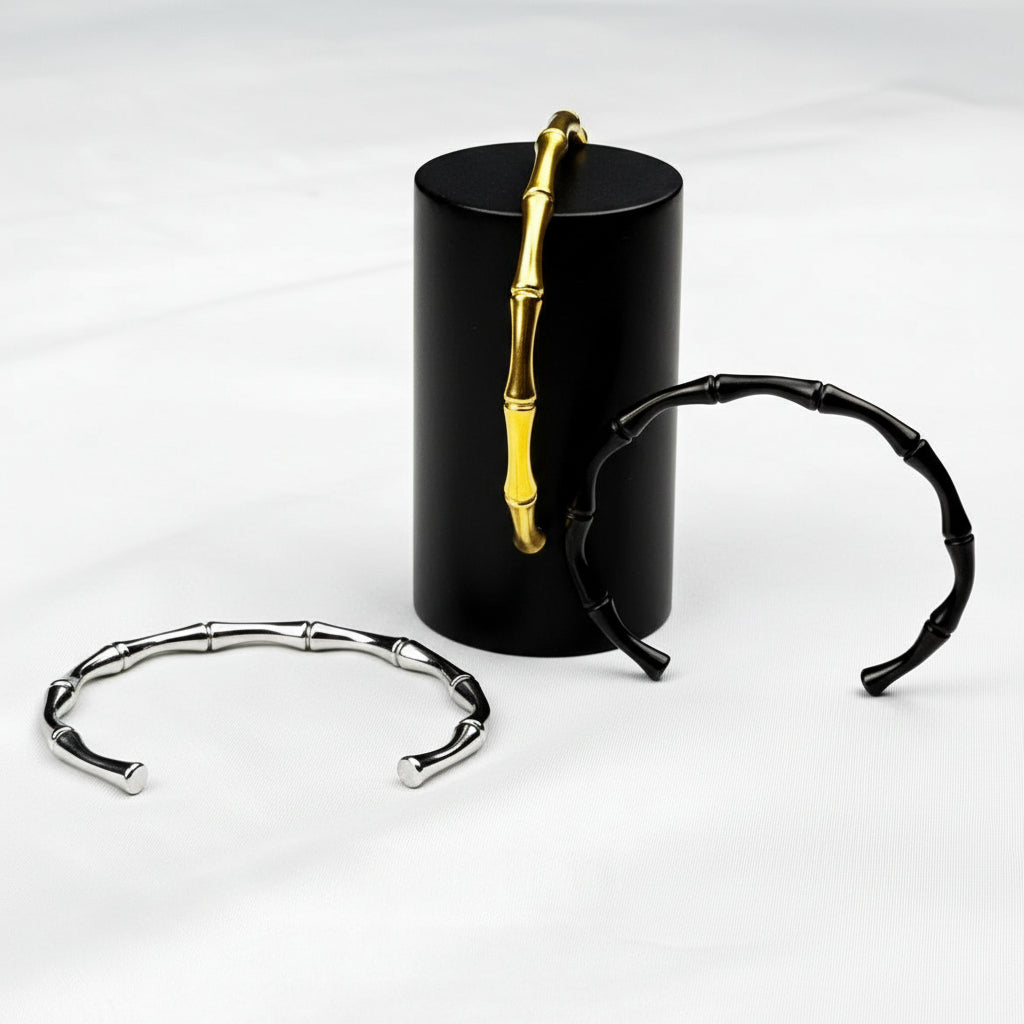 Stainless Steel Bamboo Twist Bracelet for Man/Women