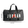Black duffel bag with Jordan logo and dimensions on a white background

Foldable & Basic Duffel Bags: Soft fabric or lightweight storage bags