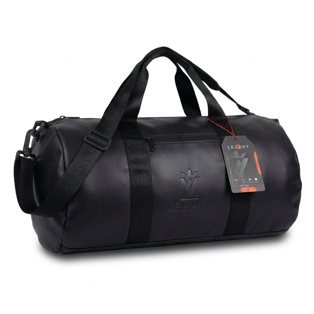 #LegacyBag #DuffelBag #LeatherDuffelBag #GymBag #TravelBag #MensFashion #TravelGear #LeatherBag #CarryOnBag #OvernightBag #StylishBag #LegacyBrand

Shop a stylish brown leather-look duffle bag for men. Featuring a spacious design, durable handles, zipper closure, and an adjustable shoulder strap, it's ideal for gym sessions, weekend trips, and everyday travel.

Brown Duffle Bag, Leather Travel Bag, Men's Travel Bag, Brown Gym Bag, Duffle Bag for Men, Weekend Travel Bag, Shoulder Strap Bag, Premium Travel 