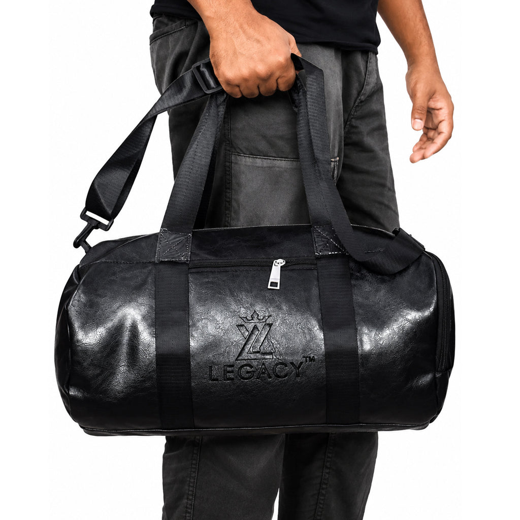 #LegacyBag #DuffelBag #LeatherDuffelBag #GymBag #TravelBag #MensFashion #TravelGear #LeatherBag #CarryOnBag #OvernightBag #StylishBag #LegacyBrand

Shop a stylish brown leather-look duffle bag for men. Featuring a spacious design, durable handles, zipper closure, and an adjustable shoulder strap, it's ideal for gym sessions, weekend trips, and everyday travel.

Brown Duffle Bag, Leather Travel Bag, Men's Travel Bag, Brown Gym Bag, Duffle Bag for Men, Weekend Travel Bag, Shoulder Strap Bag, Premium Travel 
