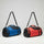 31 L Designer Gym Duffle Bag with Shoe Compartment - Royal Blue/Red