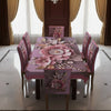 Affordable 3D Designs  Dining Covers Decorative Dining Table Cloth With Six Chair Cover (FREE ) Premium Quality