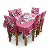 Premium Quality Decorative Dining Table Cloth 3D Print With Six Chair Cover (FREE )