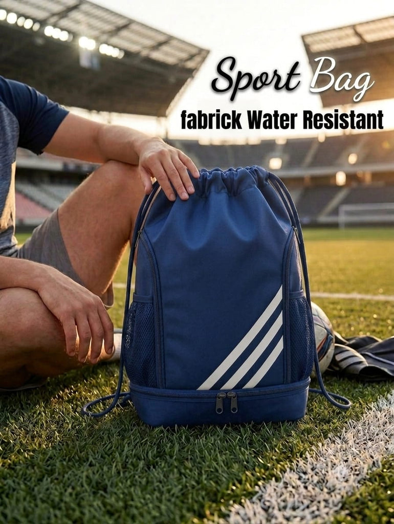 Multi-Pocket Waterproof Drawstring Backpack for Sports Travel Hiking Drawstring Bag