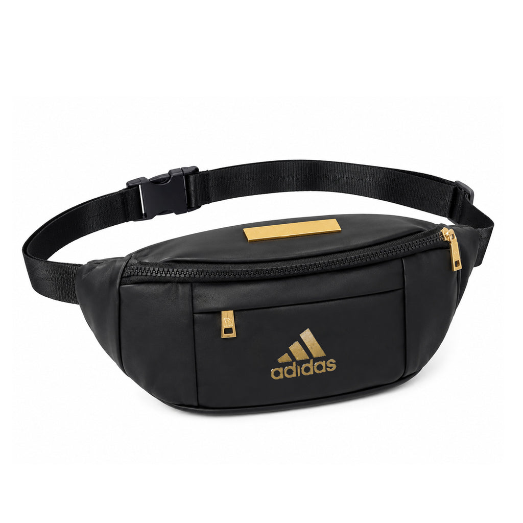 Adidas fan made edition Belt Bag , Waist Bag Luxe Satin  (Black/Gold)