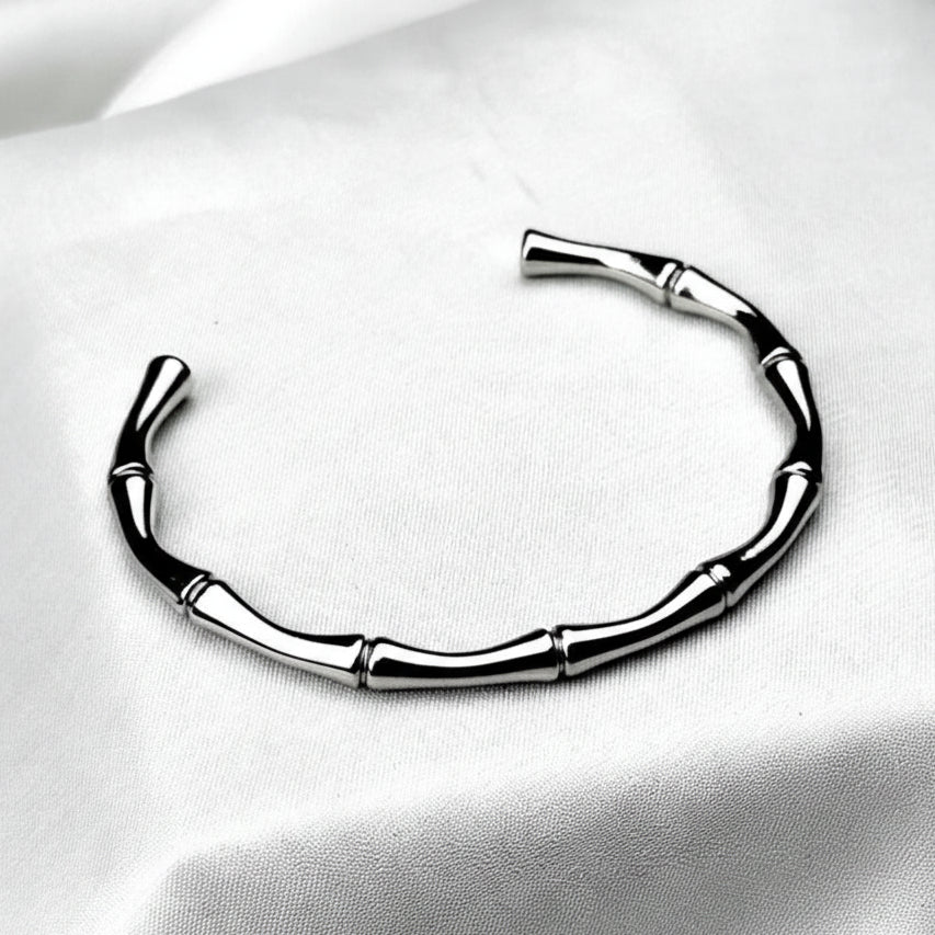 Stainless Steel Bamboo Twist Bracelet for Man/Women