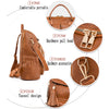 PU School Backpack For Women With Stylish Sewing Thread Design