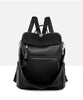 PU School Backpack For Women With Stylish Sewing Thread Design