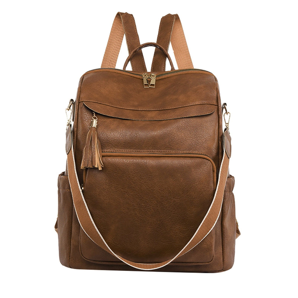 Fashion Comfortable Leather Student Backpack Travel Backpack Office Backpack for Men