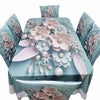 Premium Quality Decorative Dining Table Cloth 3D Print With Six Chair Cover (FREE )