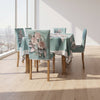 Premium Quality Decorative Dining Table Cloth 3D Print With Six Chair Cover (FREE )