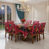 Dining Table Cloth  With Six Chair Cover (FREE ) Premium Quality 3D Design