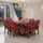 Dining Table Cloth  With Six Chair Cover (FREE ) Premium Quality 3D Design