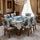 Affordable 3D Designs  Dining Covers Decorative Dining Table Cloth With Six Chair Cover (FREE ) Premium Quality (Copy)