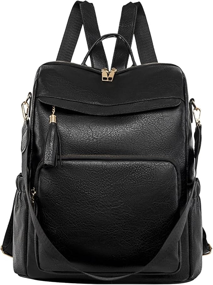 Fashion Comfortable Leather Student Backpack Travel Backpack Office Backpack for Men