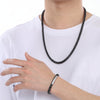 Men's Fashion Iced Chain and Bracelet Combo Set