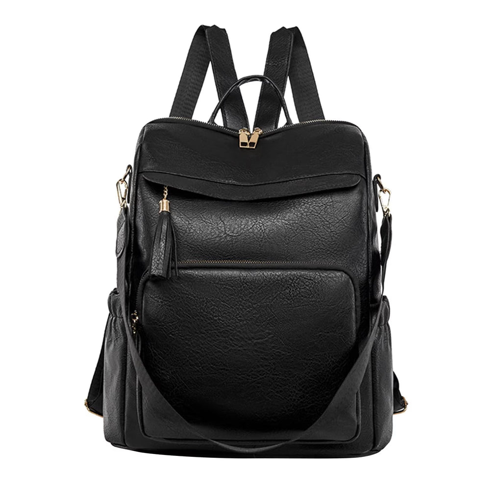 Fashion Comfortable Leather Student Backpack Travel Backpack Office Backpack for Men