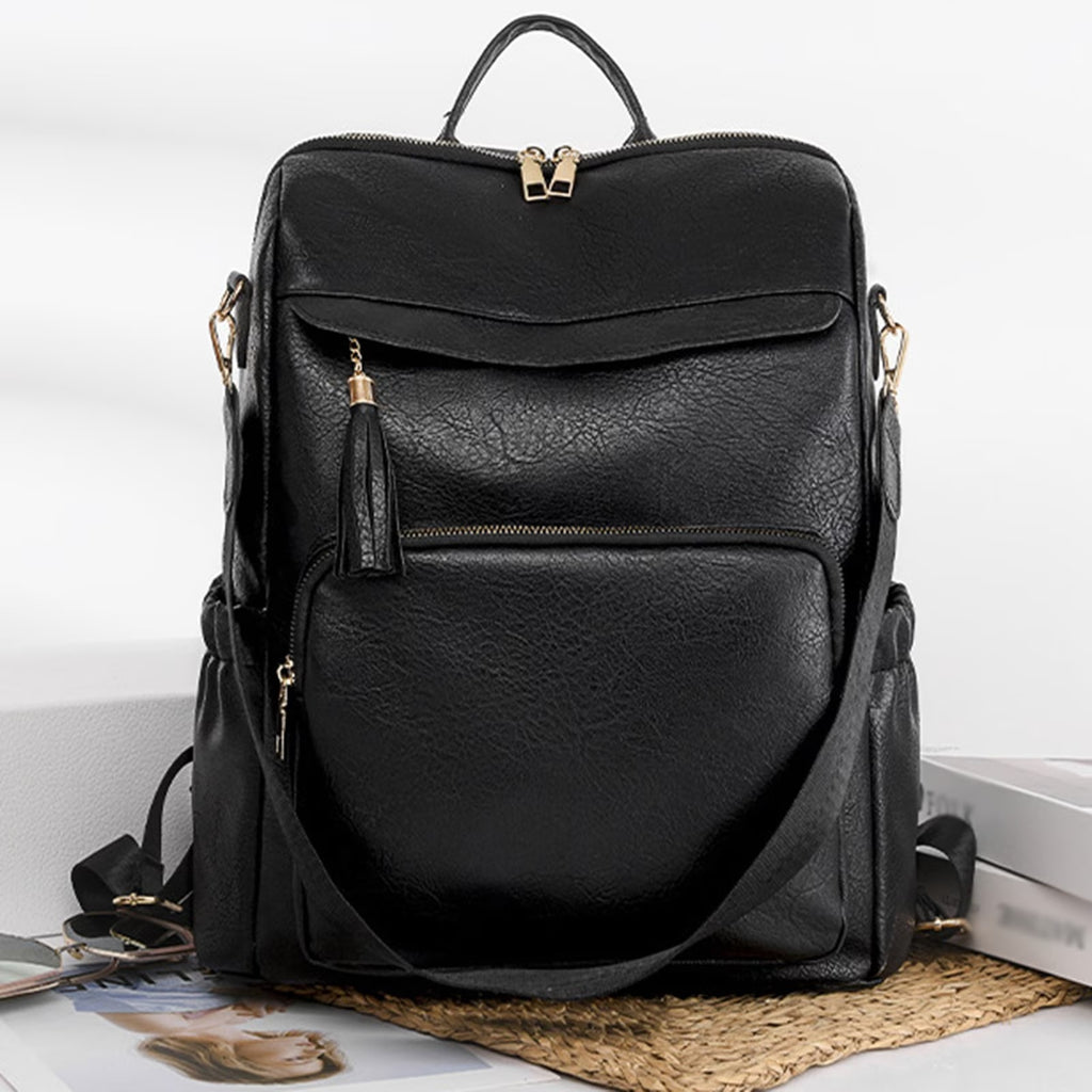 Fashion Comfortable Leather Student Backpack Travel Backpack Office Backpack for Men