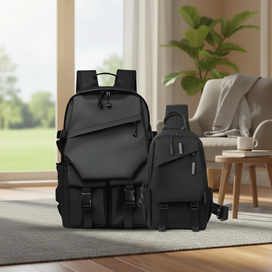 Combo Zebra Fashion Backpack and Crossbody Sling Bag