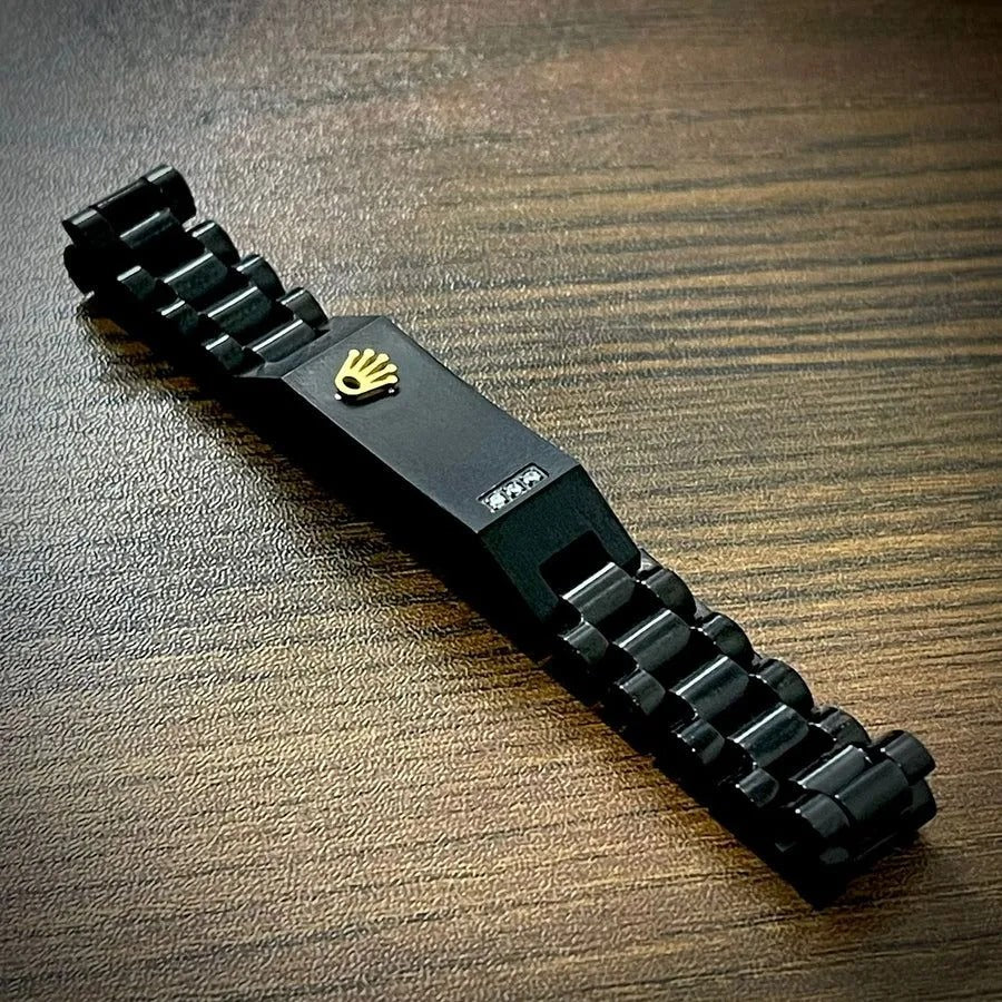Stainless Steel Crown Jubilee Bracelet for Men's Fashion Accessories