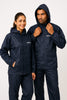 Happylon Rain Coat For Biker. High Quality 100% Water Proof Raincoat Dark Blue