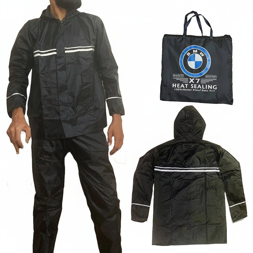 BMW Raincoat For Rain And Wind Heat Sealing Stich