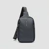 Men's Oxford Chest Bag | Casual Crossbody Shoulder Bag | Small Diagonal Bag for Men and Women | Black