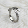 Ayatul Kursi Ring For Women Men Stainless Steel Simple Carve Bangle Messager Islam Muslim