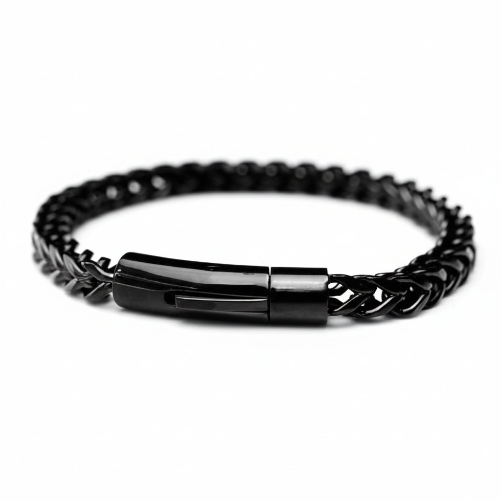 Men's Fashion Iced Chain and Bracelet Combo Set
