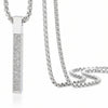 Ayatul Kursi Locket  For Women Men Stainless Steel Simple Carve Bangle Messager Islam Muslim