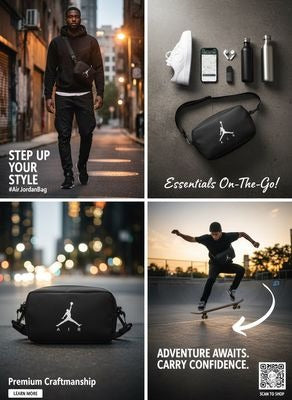 Jordan Luxurious Professional Waterproof Trendy Side Bag