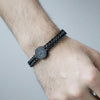 Mercedes Benz Punk Men Wide Cuban Link Chain Bracelet