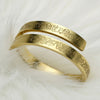 Ayatul Kursi Ring For Women Men Stainless Steel Simple Carve Bangle Messager Islam Muslim