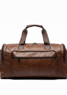 PU Leather Duffel Travel Bag