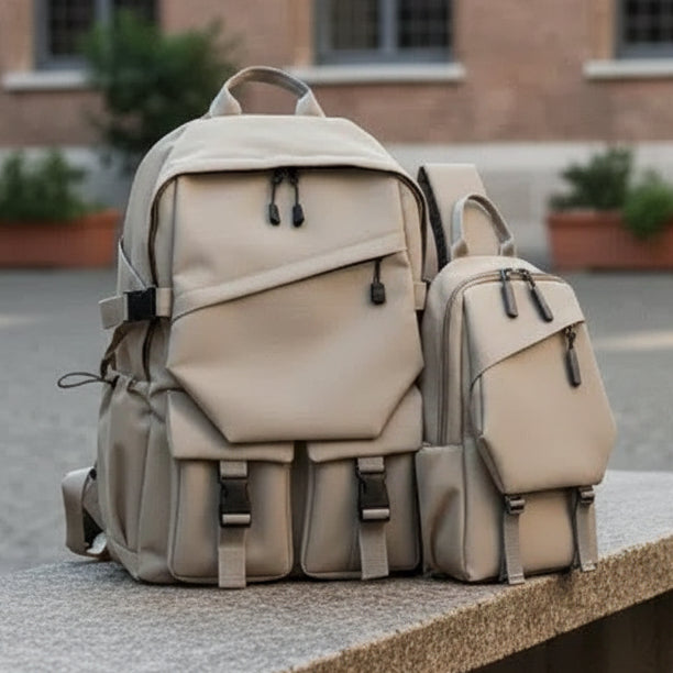 Combo Zebra Fashion Backpack and Crossbody Sling Bag