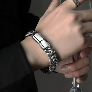 Retro Link Titanium Bracelet