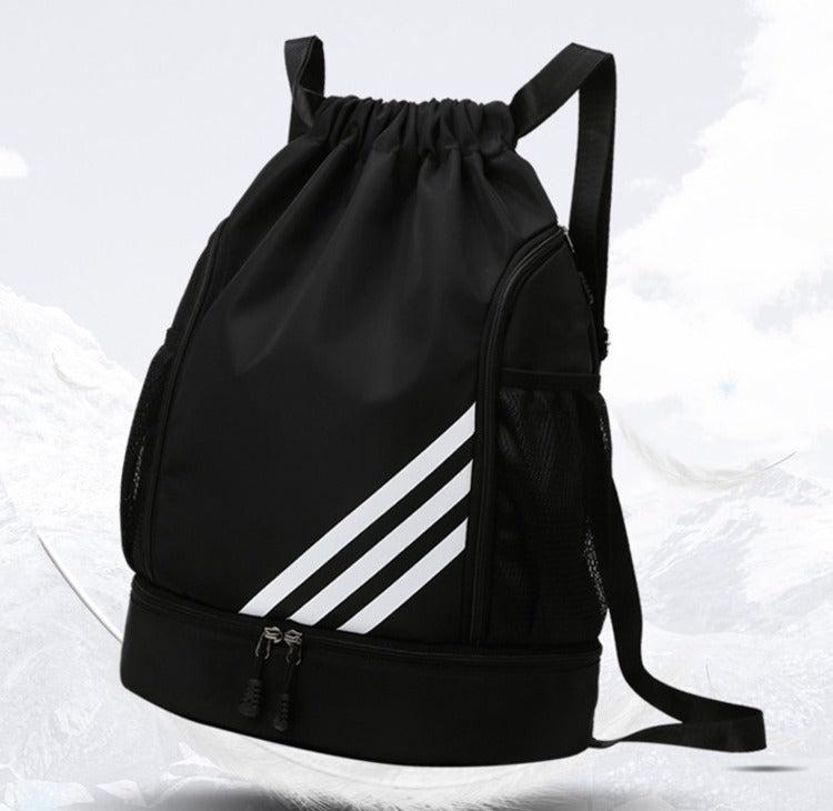 Multi-Pocket Waterproof Drawstring Backpack for Sports Travel Hiking Drawstring Bag