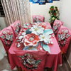 Decorative Dining Table Cloth 3D Print With Six Chair Cover (FREE ) Premium Quality