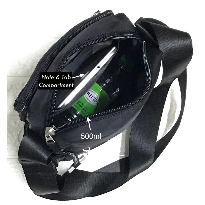 Touch Power & Tough Warrior (M) Size Men Sling Bag Shoulder Bag Chest Bag Soft & Smooth Nylon