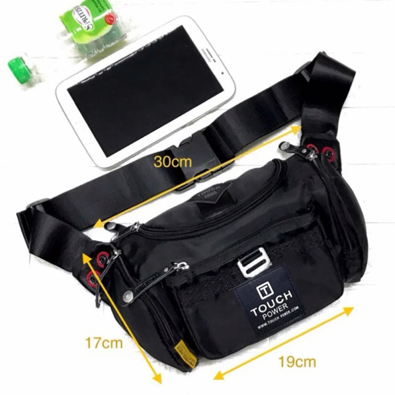 Touch Power Men Waist Pack Chest Bag Pouch Bag