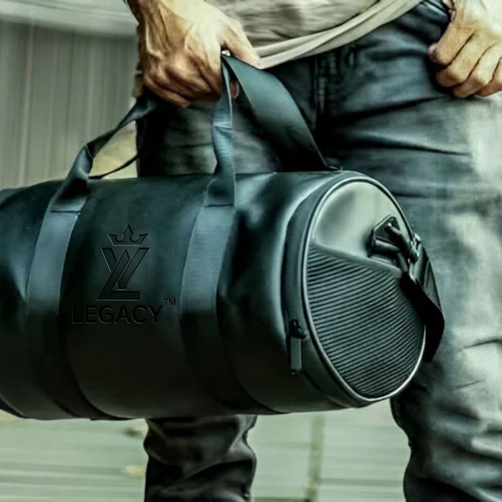 #LegacyBag #DuffleBag #TravelBag #GymBag #MensFashion #TravelGear #LeatherBag #StyleForMen #ShopOnlineBD

duffle bag, black duffle bag, travel bag, gym bag, premium bag, 13 inch bag, men's travel bag, sports bag, overnight bag, cylindrical bag, stylish bag, black travel bag, carry bag, zipper bag, compact duffle bag, premium travel accessories