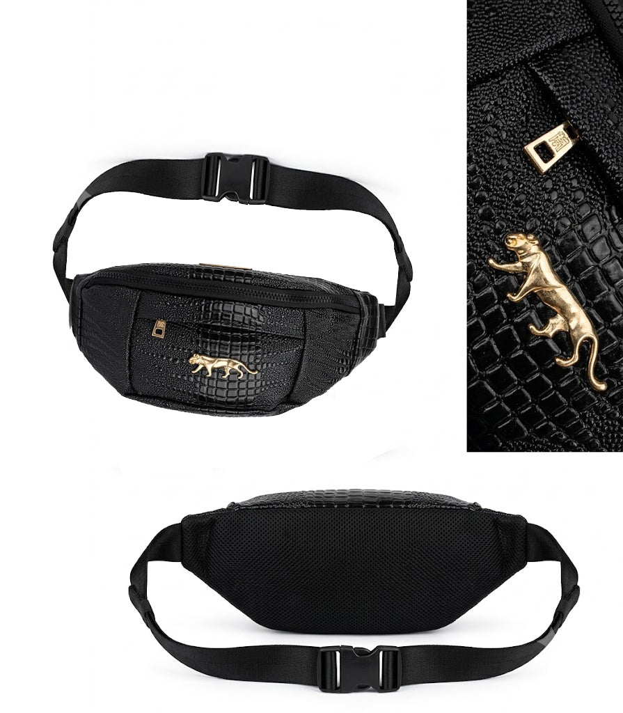 Tiger Tan Firpo Pochette PU Leather Belt & Cross body Bag , Waist Bag